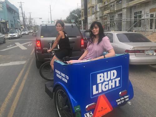 Austin pedicab advertising